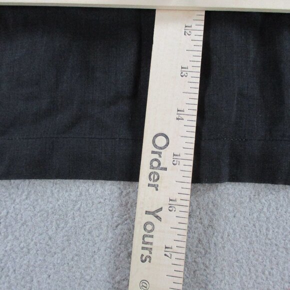 DOEN Samara Top Womens Small Black Ramie Tencel Blend Lace Ruffles Puff Sleeve - Picture 13 of 14